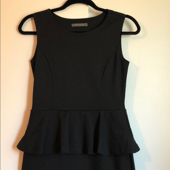 Black Peplum Dress - Picture 2 of 3